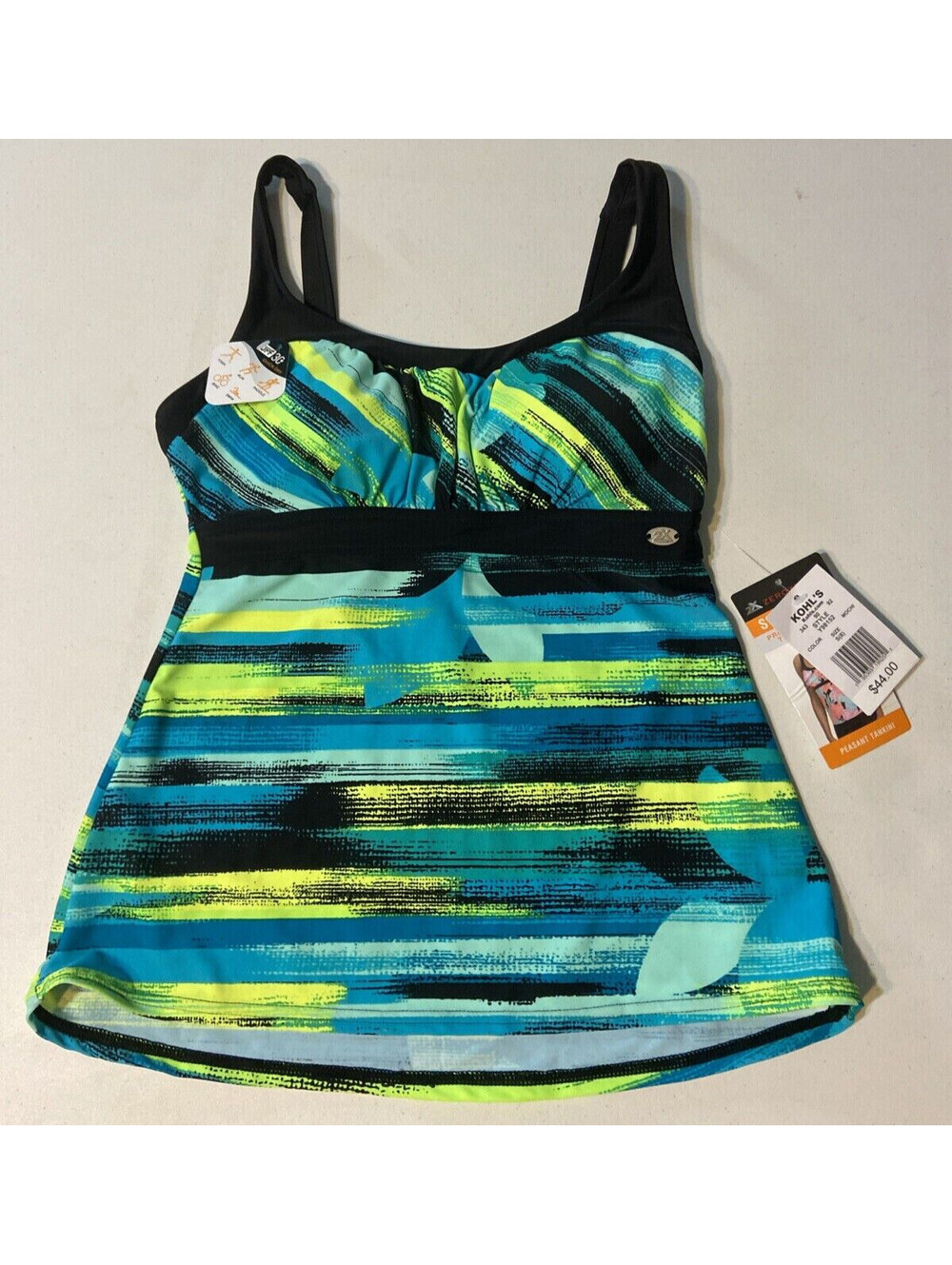 ZeroXposur Womens Peasant Tankini Top Swimsuit Bathing Suit Y98152 Size S(8)